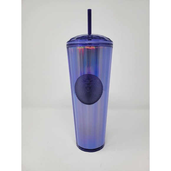 Starbucks Other - New 2022 Starbucks Purple Dome Lid Wisteria Kaleidoscope Venti Cold Tumbler 24oz